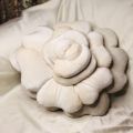 Velvet Rose flower Cushions-Cushion Room Decoration Items-Sofa Cushion - Filled with Fiber Polyester. 