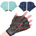 1 Pair of Unisex Camouflage Swimming Gloves - Ideal for Swimming, Surfing, Diving, Snorkeling and Enhance Training Performance.