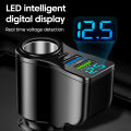 66W 4 Ports multifunctional Car Cigarette Power Adapter 3.1A Dual USB PD Car Phone Fast Charger For iphone Ipad.