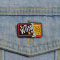 Golden Vip Tickets Enamel Pins Retro Fun Geometry Wonka Brooch Lapel Shirt Collar Badges Jewelry Fans Wholesale.