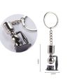 Coffee Supplies Keychain Mini Tamper Keychain Portable Fashionable Zinc Alloy Coffee Keychain Decoration  for Coffee Lovers. 
