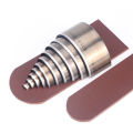 10pc Half Circle Punching Die, Belt Tail Puncher, Leather Bag Shoulder Tail Punching Tool, C-Type Hole Cutting Die Head Mold.