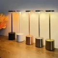 Rechargeable Led Night Light Desk Lamps 3 Color With Touch Sensor Metal Table Lamp Outdoor Dining Lamp For Restaurant Hotel Bar Bedroom Decor Light Retro Portable Bedside Lamp For Room Decor. 