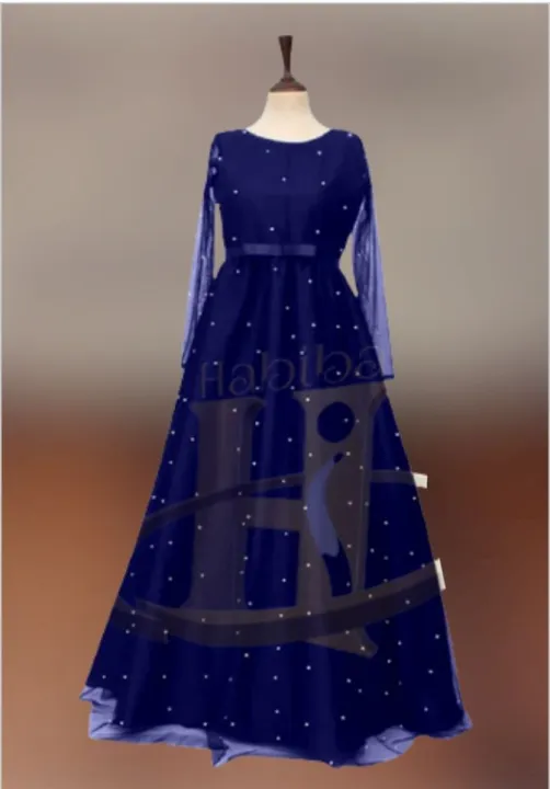 Fancy%20Net%20Umbrella%20Maxi%20Pearl%20Long%20Gown%20Frock%20Pakistan%20Net%20Frock%20-%20Image%202