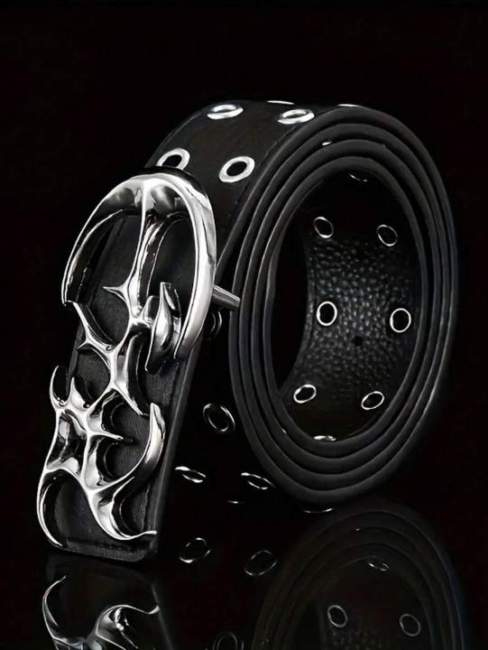 Genuine leather men belts fashionable retro trend belts for men jeans versatile rivet metal belt men