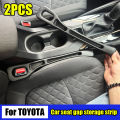 For Toyota RAV4 CHR Corolla Camry Highlander Auris Harrier Prius Crown Prado 120 150 Car Seat Gap Storage Strip Filler Storage. 