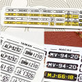 FM 1/64 Scale Metal License Plate for Diecast Mini Model Cars Detail-up Kit Modified Accessories Gift for Collection Toy.