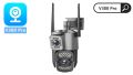V380 Dual Lens Camera Monitor Home Outdoor HD Phone Remote PTZ WiFi 4G Camera Night Vision Gun And Ball Camera for Home & 360 View. 