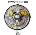 DC 12Volt Fan, Small Fan 12", High Speed
Wind, Solar/Battery Both Work,. 