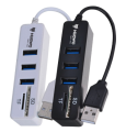 ✅100% nubwo NCR-100 USB slot + USB Hub 3 port card reader v2.0 2in1 # CC 100. 