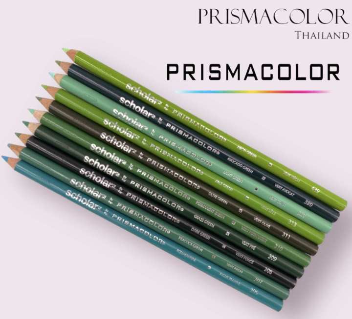 Prismacolor scholar group Green waterproof color pencil