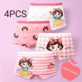 Girl's Panties Pure Cotton Boxer Shorts Children Cotton Girls Small Children Baby Four Corner Panties Underwear Panty Set. 