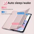 Case for   Tab S9 FE 11 S8 S7 Plus FE 12.4in S6 Lite Transparent Back Tablet Cover for Tab with Pencil Holder. 