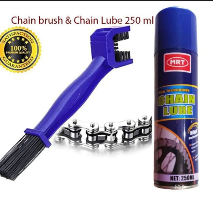 chain lube 250ml and chain brush combo pack 2pis ( MRT/Koby/V_Fast)