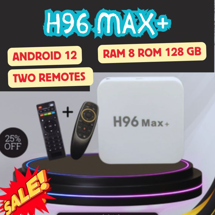 H96 Max+ Android tv box RK3528 Ram 8gb 128gb | Daraz.pk