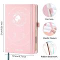 A5 Zodiac Themed Schedule Planner 408 Pages 80GSM Leather Cover 2025 To 2026 Multifunctional Diary for Students & Professionals. 