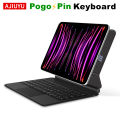 Smart PIN Plug&Play Magic Keyboard Case For iPad Pro 11/12.9/13 M4 M3 M2 Air 4/5/6/7 10.9 Multi-touch Pogo Pin Reverse Charging. 