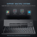 Folding Bluetooth Keyboard Foldable Wireless Keyboard with Pocket Size, Aluminum Alloy Housing, for iPad, iPhone,Android Devices. 