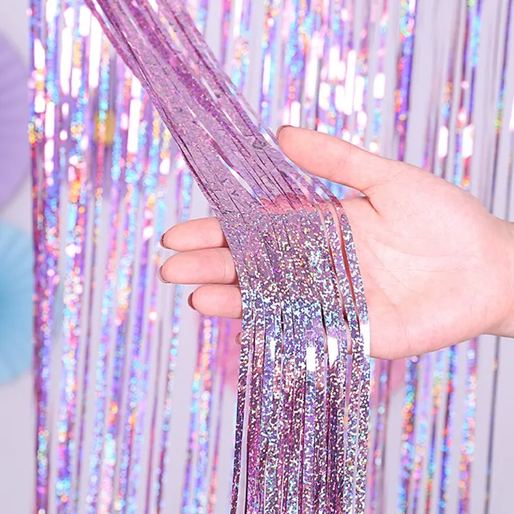 Birthday%20Party%20Decorations%20Backdrop%20Curtains%20Glitter%20Black%20Gold%20Tinsel%20Fringe%20Foil%20Curtain%20Background%20Wedding%20Adult%20Anniversary%20-%20Image%203