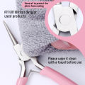 Pink Round Concave Pliers Wire Looping Mini Precision Pliers Wire Bending Tools for DIY Jewelry Making Eye Hobby Projects. 