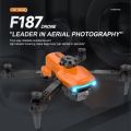 F187 Dual HD Camera Drone Obstacle Avoidance Optical Mini Quadcopter Drone With HD Lens Real Time Map & App Control For All Ages Double Battery.