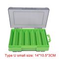 BURLE Fishing Accessories Box U Size Wooden Shrimp Box Bait Box Storage Box VIB Minobo Climb Transparent. 