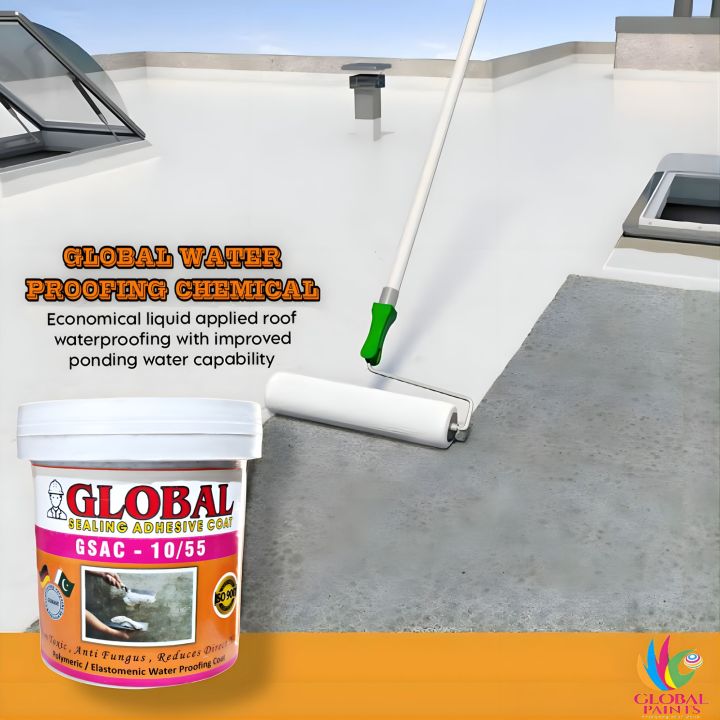Global Water Proofing Chemical, For All Types Of Water Leakages From Walls, Cracks, Roof And Water Tank.