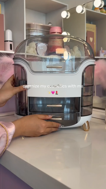 Luxury Cosmetic Vanity Organizer Box – Premium Quality Makeup Storage Case with Mirror – Portable Travel Makeup Organizer – Large Capacity Jewelry & Cosmetic Storage – Professional Beauty Box – Waterproof & Durable – Made in China 🇨🇳