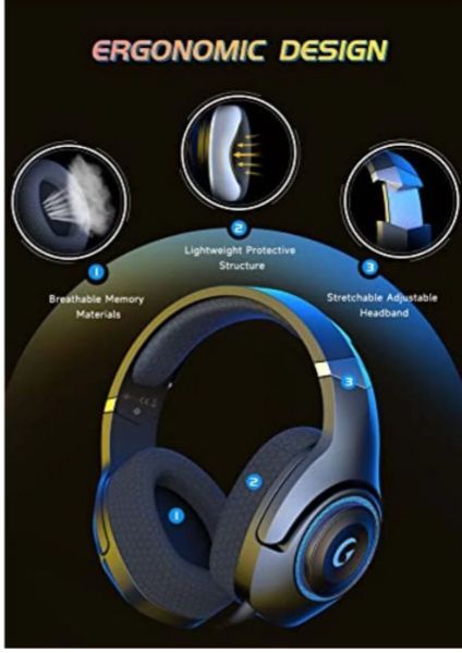 Phoinikas Q9 Bluetooth gaming handset with removable microphone good battery timing wireless headphones headphones for PC, PS4 ,ps5, for pubg GTA Call of Duty all graphic games and gamer choice