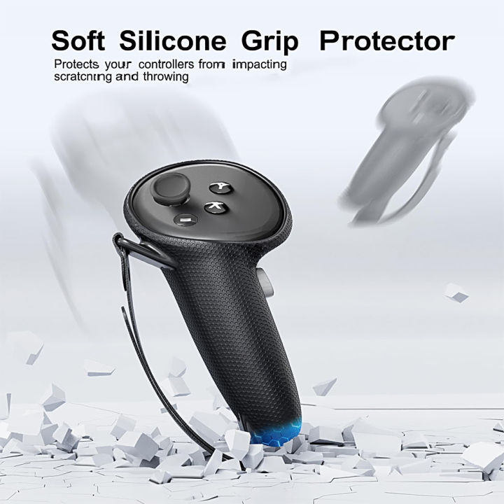 Hot%20New%20VR%20Accessories%20Protective%20Cover%20For%20Meta%20Quest%203/3S%20Touch%20Controller%20Silicone%20Cover%20Handle%20Grip%20With%20Knuckle%20For%20Quest%203%20-%20Image%204