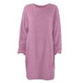 Women Winter Sweater Knit Crewneck Warm Long Sleeve O-Neck Casual Sweatshirts Dress Solid Color Oversized Basic Ladies Cloth. 