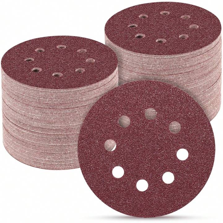 30 PCS 12.7cm/5in Sanding Discs 60 80 220 320 Grit, Round Hook and Loop ...