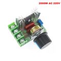 2000W AC 220V SCR Voltage Regulator 1000KV 400KV Boost Step up High-voltage Generator Ignition Coil Pulse Power Module DC 3-6V. 