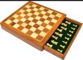 Wooden Chess With Board (18x18 cm). 