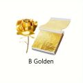 100pcs Imitation Golden Silvery Foil Paper Leaf Sheet Gilding DIY Art Craft Paper DIY Scrapbooking Craft Home Decorations. 