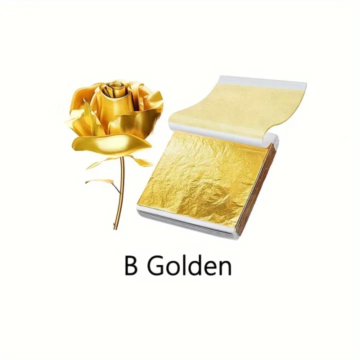100pcs%20Imitation%20Golden%20Silvery%20Foil%20Paper%20Leaf%20Sheet%20Gilding%20DIY%20Art%20Craft%20Paper%20DIY%20Scrapbooking%20Craft%20Home%20Decorations%20-%20Image%207