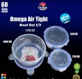Food Container Bowl Microwave Safe BPA Free Plastic Bowl - 4 Pcs Set Storage Jar, Box, Multipurpose Bowl Fine Quality - Fresh Keeping Bowl Set. 