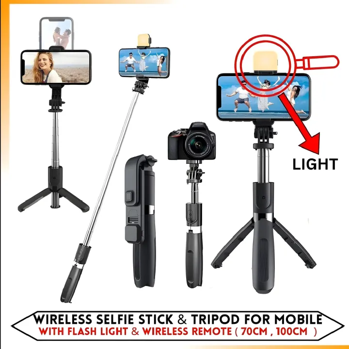 R1s Bluetooth Selfie Stick 3-in-1 Tripod
