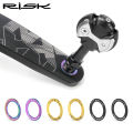 Risk 2pcs Bike Titanium alloy Pedal Washer,OD 20mm Spacer Gasket for MTB Road Bicycle Crank Protection Pad Ring,Repair Gasket. 