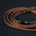 KBEAR 8 Core Oxygen-free Copper Earphone Cable For Metal 2PIN/MMCX/QDC/TFZ Connector Use For KZ ZSN/ZSN PRO AS10 BL-03 Headphone. 