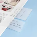 50 Sheets/pad Transparent Sticky Notes Pad Waterproof Self-Adhesive Clear Memo Message Reminder Home Office School Supplies. 