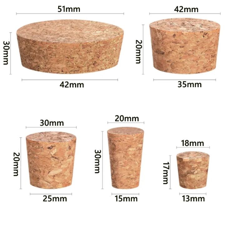5/10pcs%20Wine%20Stopper%20Wooden%20Cork%20Lab%20Test%20Tube%20Stopper%20Kettle%20Pudding%20Bottle%20Cork%20Cap%20Burette%20Tube%20Wood%20Plug%20-%20Image%202