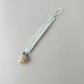 Pacifier Clip for Babies, Waffle Pattern Dropper-Proof Pacifier Leash, Safety Soother Clip Holder with Waffle Weave Fabric. 