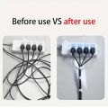 1 Roll Reusable Fastening Tape Cable Ties, Multi-Purpose Cord Organizer, Computer And TV Wire Storage, Data Cable Management Tie. 