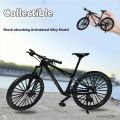 1：8  Front And Rear Double Suspension Simulation Alloy Mountain Bike Soft Tail Deceleration Bike Mini Bike Toy Ornament Mold ﻿ ﻿. 