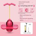 Bouncing Ball With Handle And Pump Balance Platform Bouncy Jump Pogo Ball For Kids Playground Sports Workout Competition Toy. 