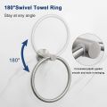 Bathroom Towel Ring Hook Hardware Accessories Storage Holder 304 Stainless Steel Hand Towel Holder Modern Round Towel Hanger. 