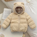 2025 Autumn Winter New Kids Leisure Hooded Warm Jacket For Girls Parka Baby Boys Warm Coats Zipper Outerwear Children's Clothing. 