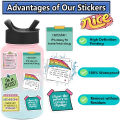 50Pcs Inspirational Words Stickers Pack,Motivational Quote Stickers for Teens and Adults,Vinyl Decals for Water Bottles. 