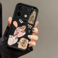 Phone Case for Xiaomi Redmi Note 13 4G 11 10 13 Pro Plus 5G 10S 11S 12S Redmi 12 12C 13C 4G Abstract Plants Flower Pattern Cover. 